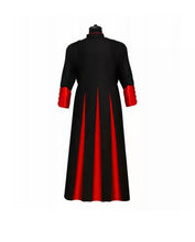 Load image into Gallery viewer, Black 3 Pleats Cassock Made to Measure