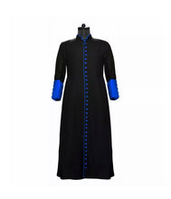 Load image into Gallery viewer, Black 3 Pleats Cassock Made to Measure