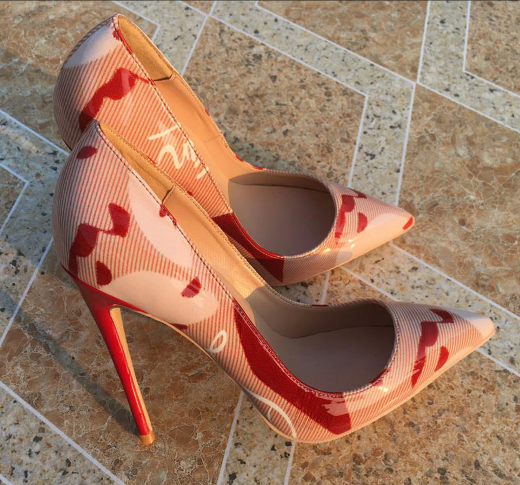 Spring designer heel