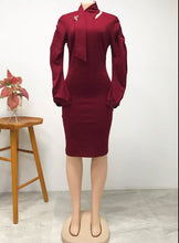 Load image into Gallery viewer, Lantern Sleeve Dress
