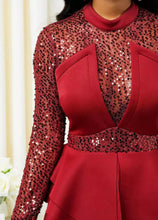 Load image into Gallery viewer, Elegant Sequins Waisted Dress
