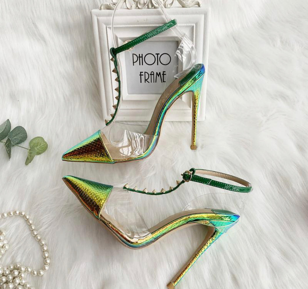 Yellow Green pumps