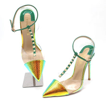 Load image into Gallery viewer, Yellow Green pumps

