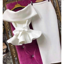 Load image into Gallery viewer, Short Sleeve Ruffle Bow Dress
