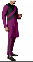 Load image into Gallery viewer, Black and Red Clergy suit
