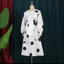 Load image into Gallery viewer, While Poka Dot Dress

