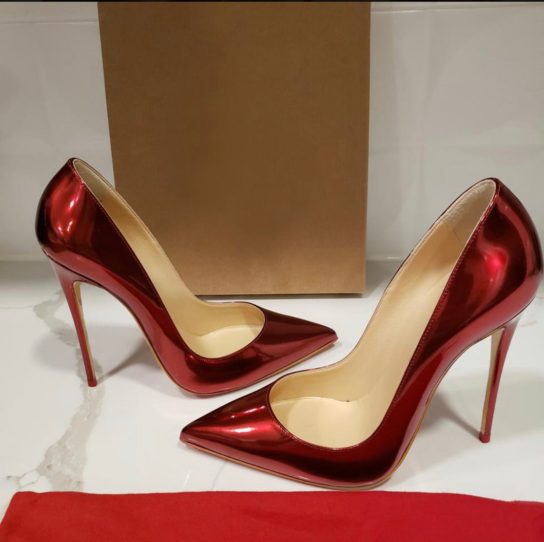 Red Patent Leather Heels