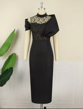 Load image into Gallery viewer, Black Lace Evening Gown
