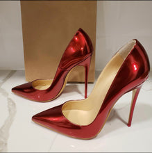 Load image into Gallery viewer, Red Patent Leather Heels
