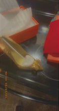 Load and play video in Gallery viewer, Size Silver/Gold Glitter Studs Bow-tie Pointy Toe heels
