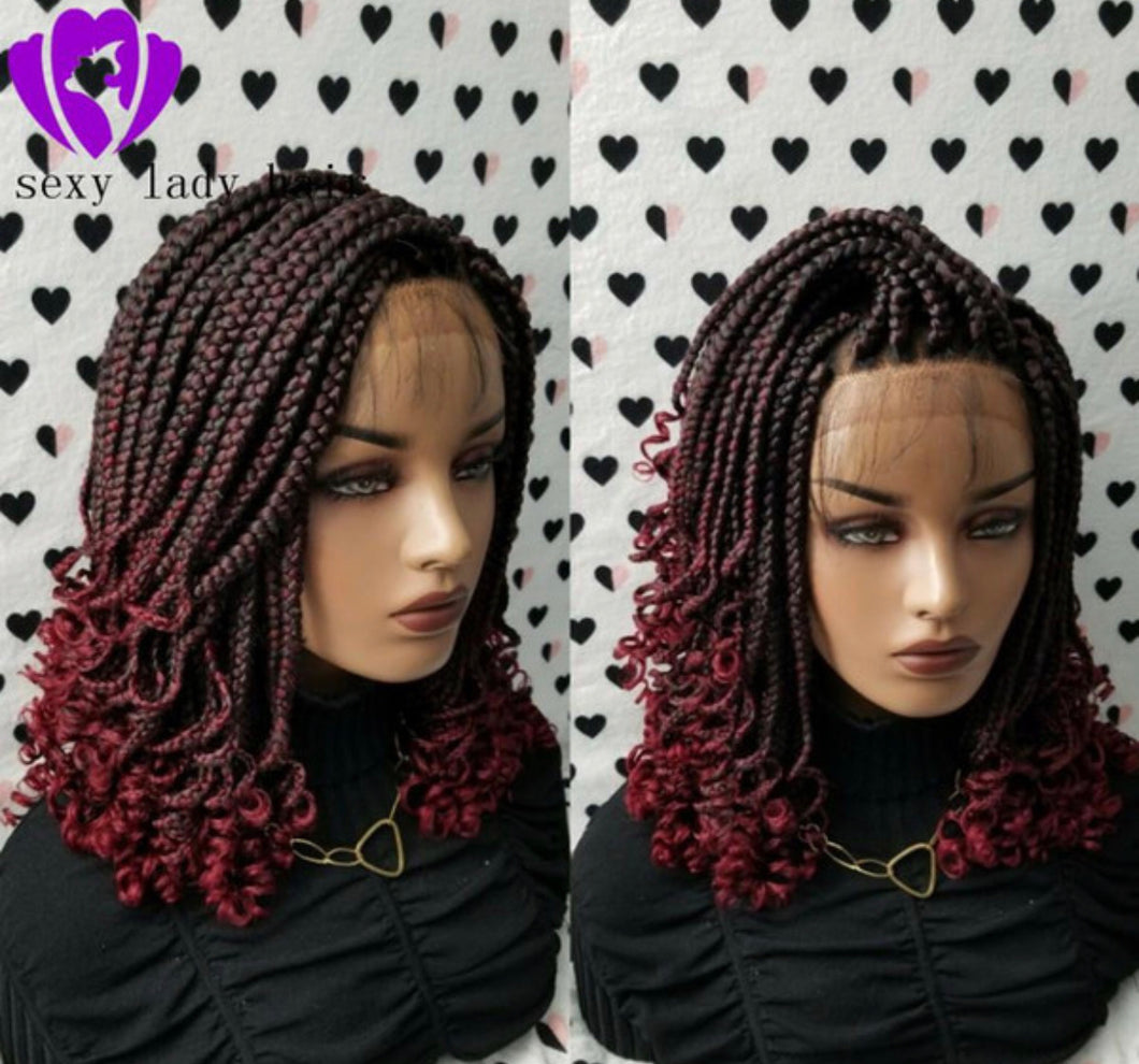Ombré Red Braided Lace